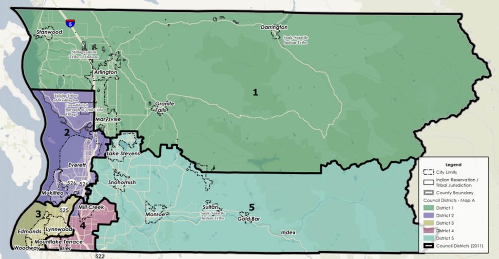 Public hearing Oct 27 on proposed Snohomish County Council district