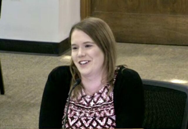 Rep. Lauren Davis at a Lynnwood City Council meeting June 16, 2025. (City of Lynnwood)