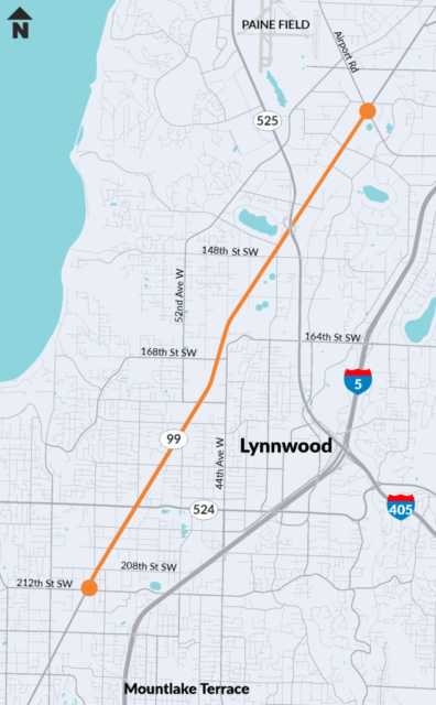 Public feedback requested on SR 99 improvements from Lynnwood to Airport Road