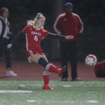 Avery Coleman sending the ball up field