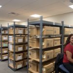 Rebecca in Records Room