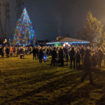 View of 2019’s tree lighting ceremony (Photo courtesy City of Brier)