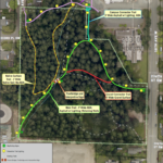 Veterans Memorial Park plan and trails