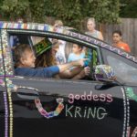 Bedazzling participants.  SeaScare Porch Light Parade, Brier, 8-10-22