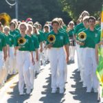 The Seattle All City Marching Band practicing
