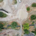 Looking west.  Site Plan 3, 8-6-23.