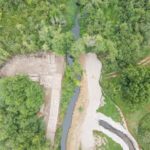 Looking south.  Site Plan 4, 8-6-23.