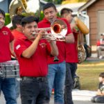 The Tamborazo 9-11 band.  SeaScare and Porch Light Parade, Brier, 8-9-23