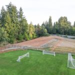 Site Plan 1, looking north.  Hall Creek Restoration Project, 8-12-23