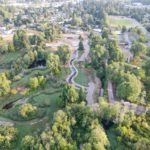 Site Plan 4, looking north, Hall Creek Restoration Project, 8-12-23