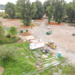 Site Plan 3-4, looking south, Hall Creek Renovation Project, 9-11-23