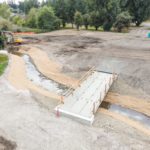 Site Plan 3, looking west,  Hall Creek Renovation Project, 9-11-23