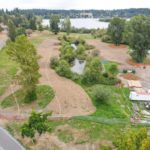 Site Plan 3-4, looking south, Hall Creek Renovation Project, 9-11-23