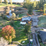 Site Plan 3, looking west, Hall Creek Restoration Project, 10-29-23