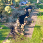 Site Plan 4, looking north, Hall Creek Restoration Project, 10-29-23