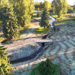 Site Plan 3, looking south, Hall Creek Restoration Project, 10-29-23