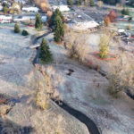 Site Plan 3, looking north, Hall Creek Restoration Project, 11-25-23