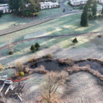 Site Plan 3, looking east, Hall Creek Restoration Project, 11-25-23