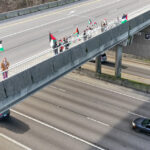 A call for a cease fire in Gaza.  Mountlake Terrace, 12-16-23