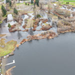 Hall Creek Restoration Project, looking north, 12-10-23