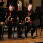 6 – Baritone saxophonists Cameron Merkle and Anna Speedy