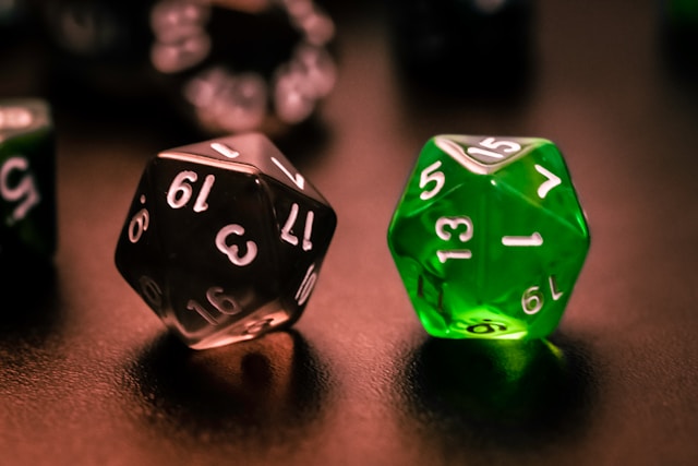 D&D dice.