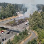 Dozens of firefighters fight multiple fires across southwest Snohomish County