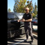 What are the police vehicles with bumper ‘armor’ at Mountlake Terrace Civic Campus?