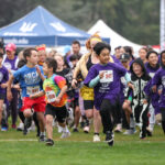 Scene at Ballinger Park: Sprinting across the finish line for Edmonds Schools Foundation