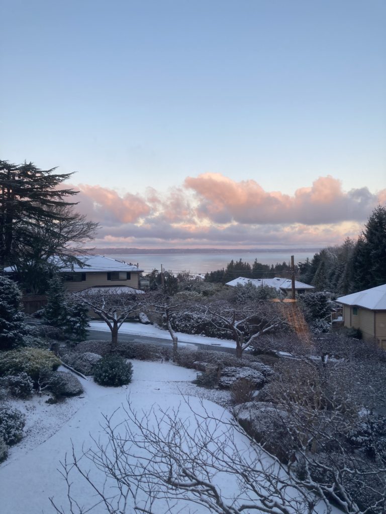 Scene in Edmonds Snow day My Edmonds News