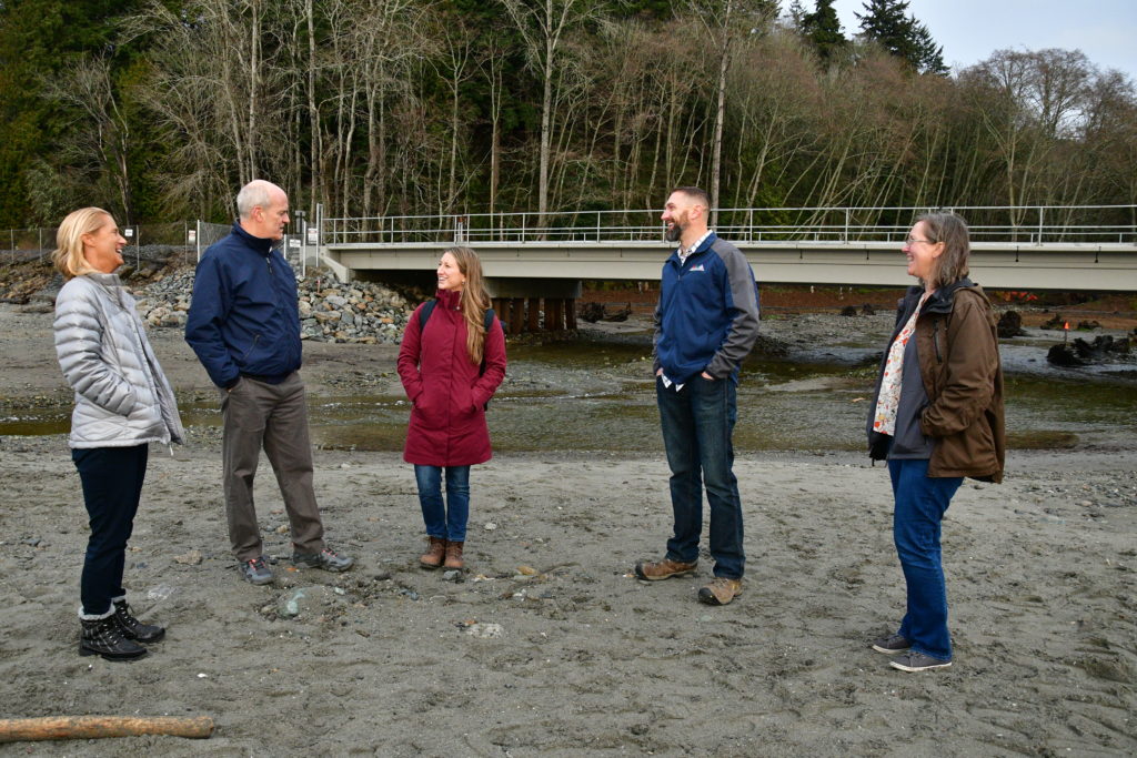 Scene At Meadowdale Beach Park Congressman Larsen Tours Restoration Work My Edmonds News