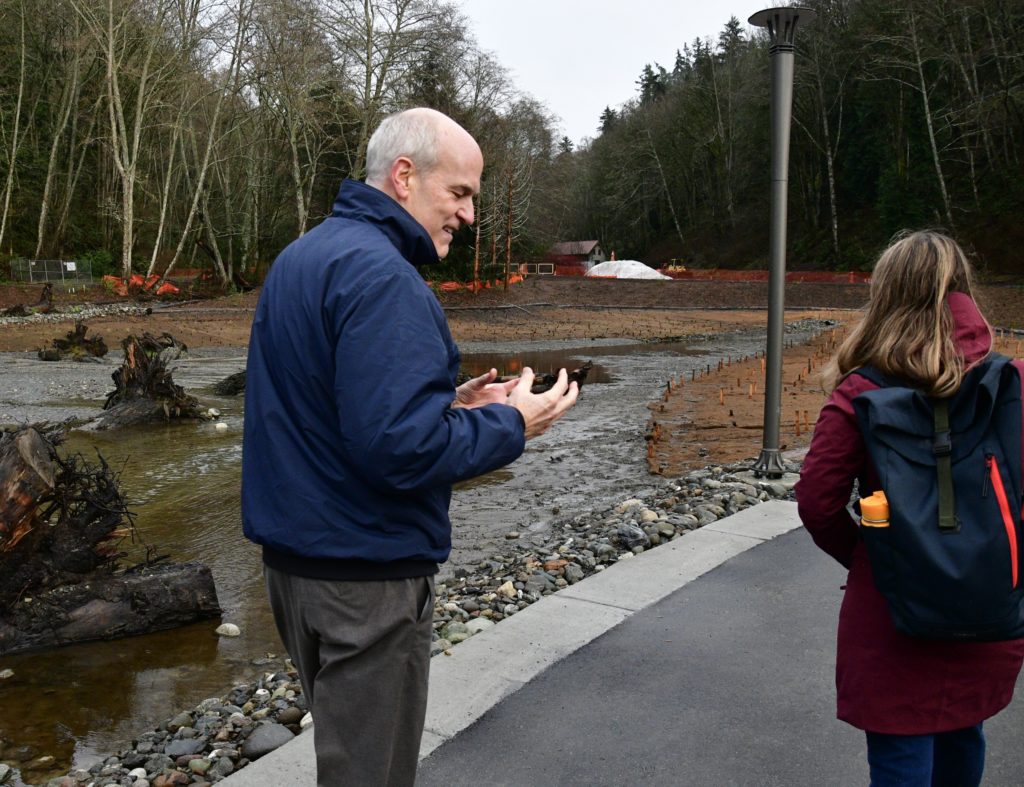 Scene At Meadowdale Beach Park Congressman Larsen Tours Restoration Work My Edmonds News