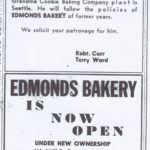 Edmonds Bakery Sold 1961