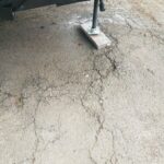 Uneven ground at campground