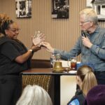 Tabatha Shoemake receives Rick Steves Service Above Self Award