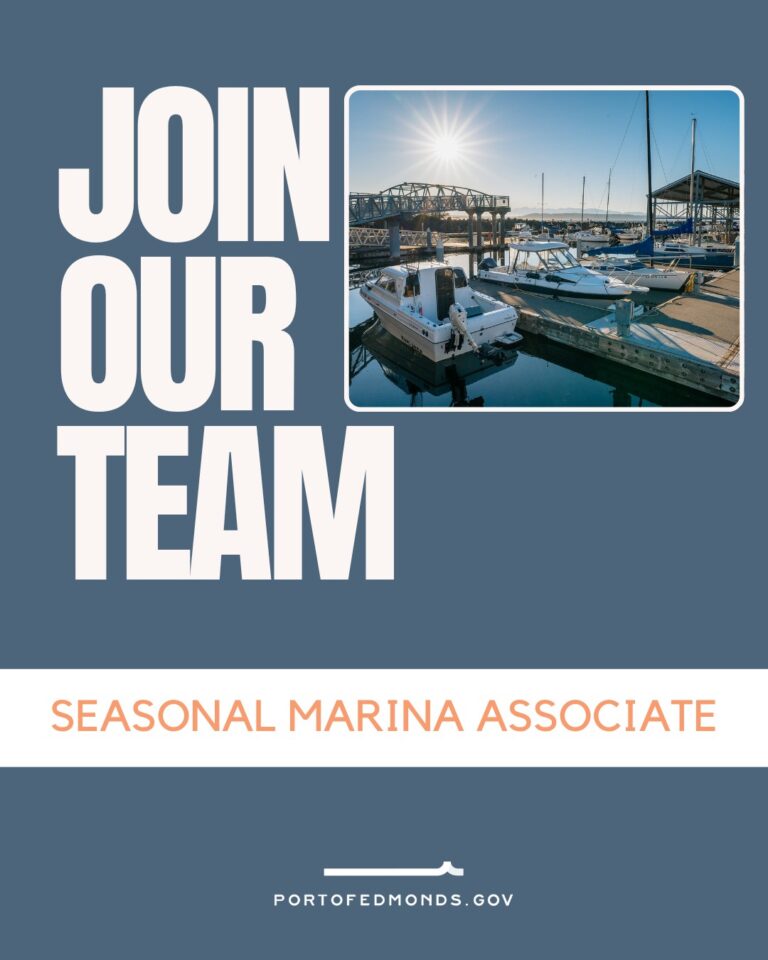 Help wanted: Port of Edmonds seeking Seasonal Marina Associate