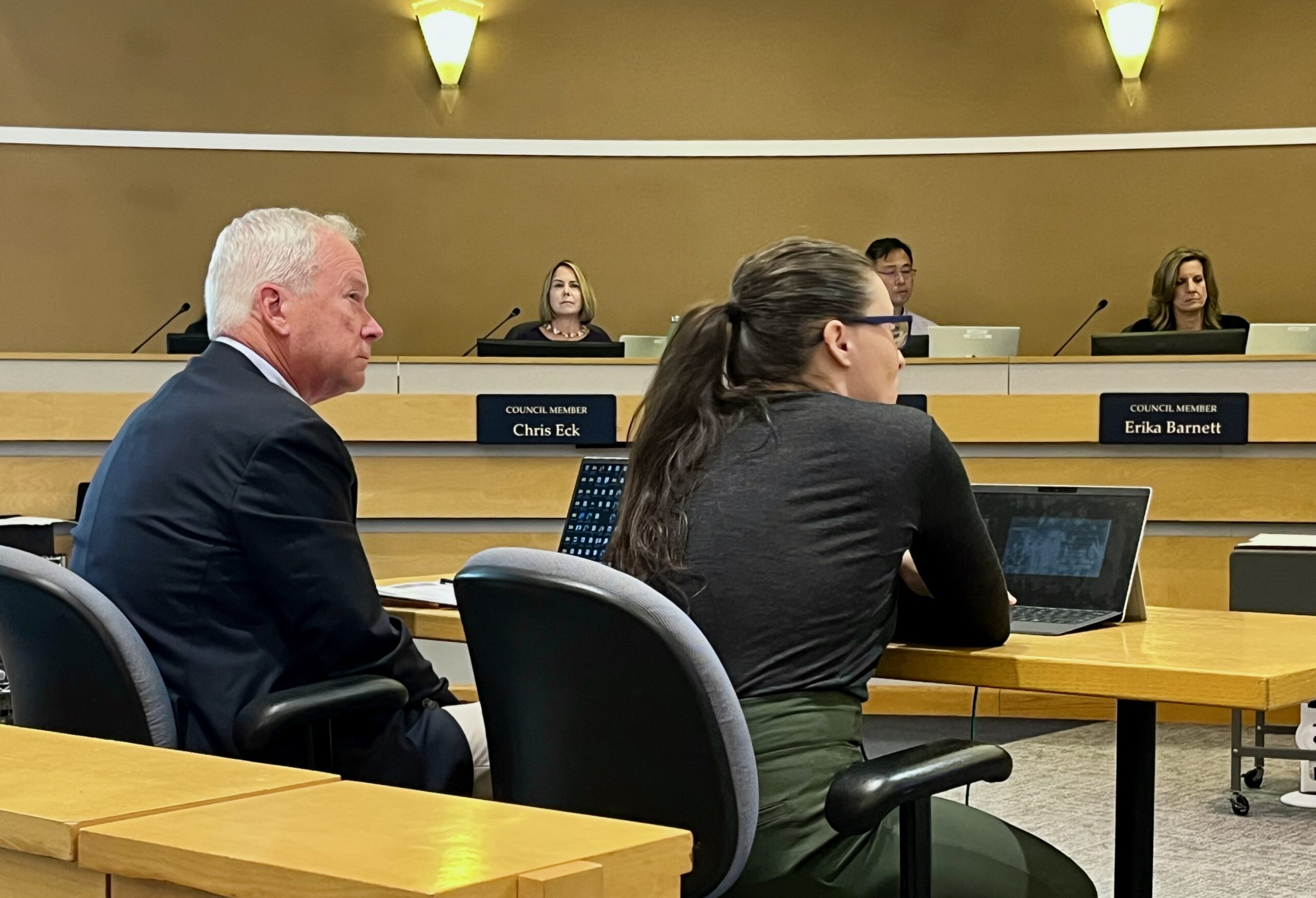 Photo from Monday Council meeting: Edmonds Center for Arts shares future plans, City staff 