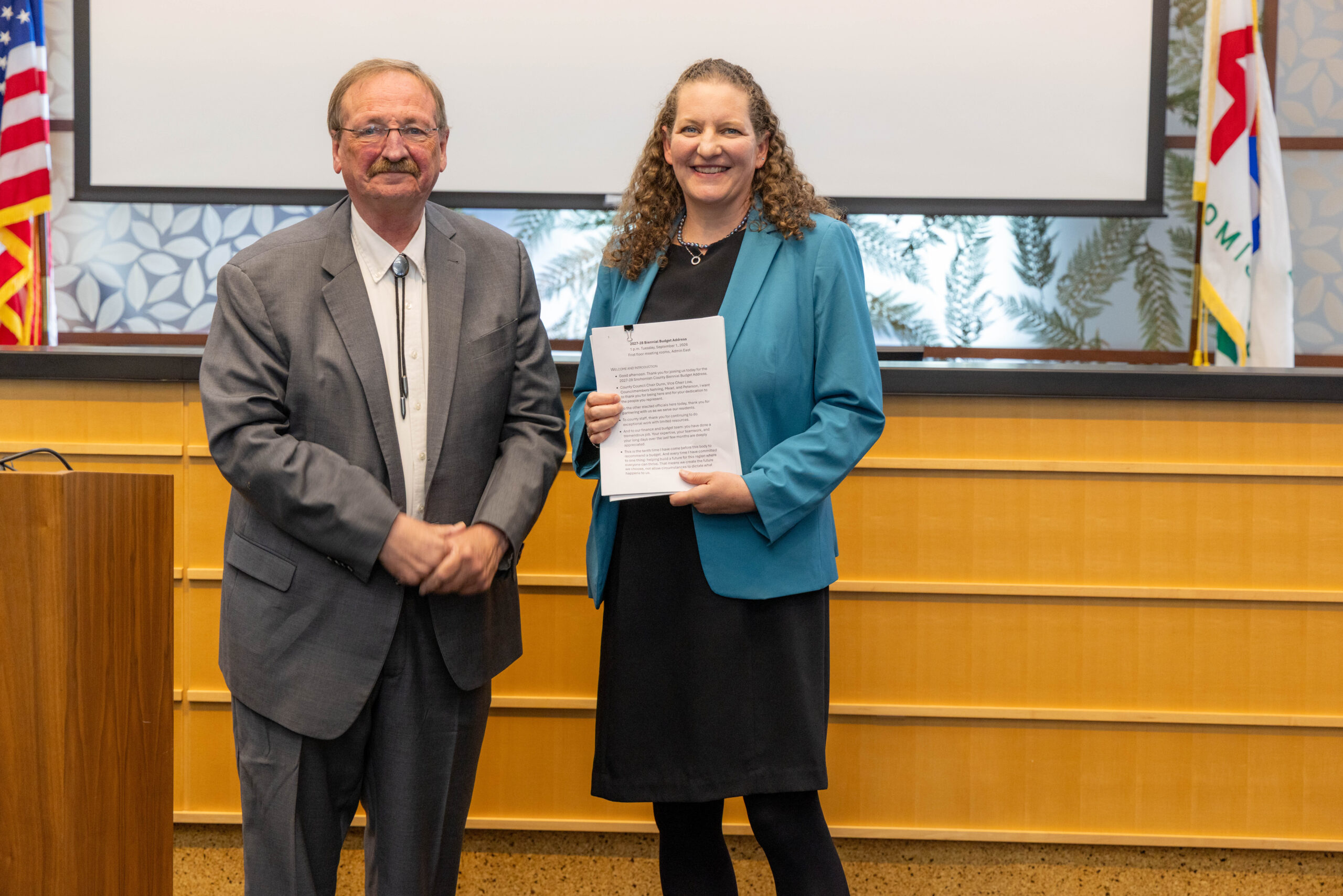 Snohomish County executive presents biennial budget to County Council