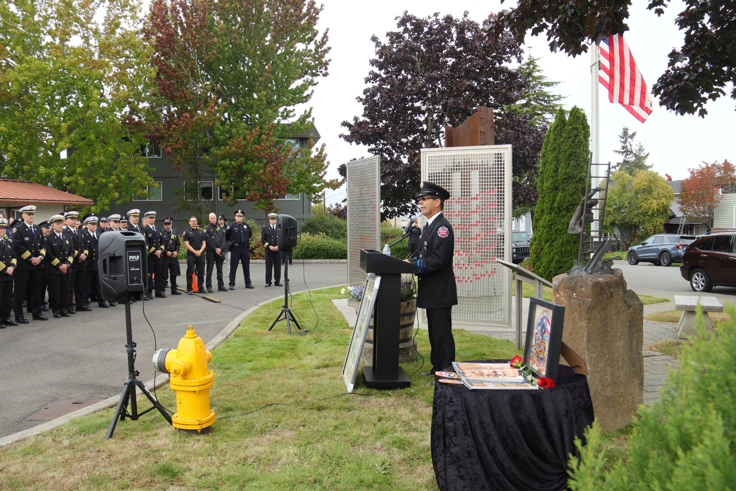 First responders honored at 25th annual 9/11 memorial service in Edmonds