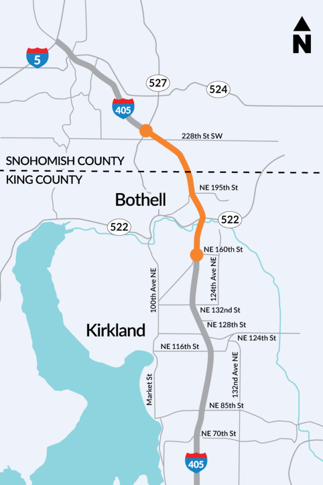 Plan ahead for another full weekend closure SB I-405 in Bothell, Oct. 9-12